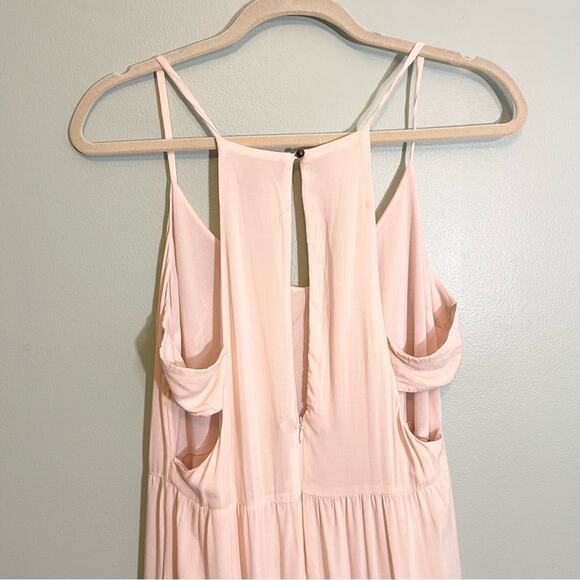 Forever 21 Women's Pink Strappy Maxi Dress Size Large - Picture 8 of 16